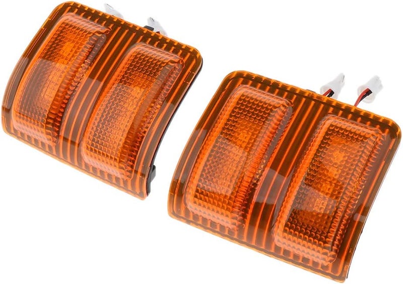 csslyzl LED Side Mirror Marker Lights Compatible with FORD F250 F350 F450 F550 Super Duty 2008-2015 Side Tow Mirror Turn Signal Light AMBER LED+LENS - Image 2
